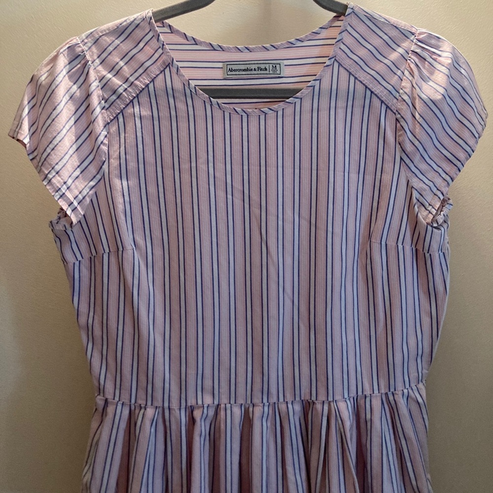 Abercrombie Pink and White Top